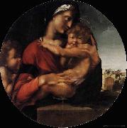 BERRUGUETE, Alonso Madonna and Child with the Young St John oil painting reproduction